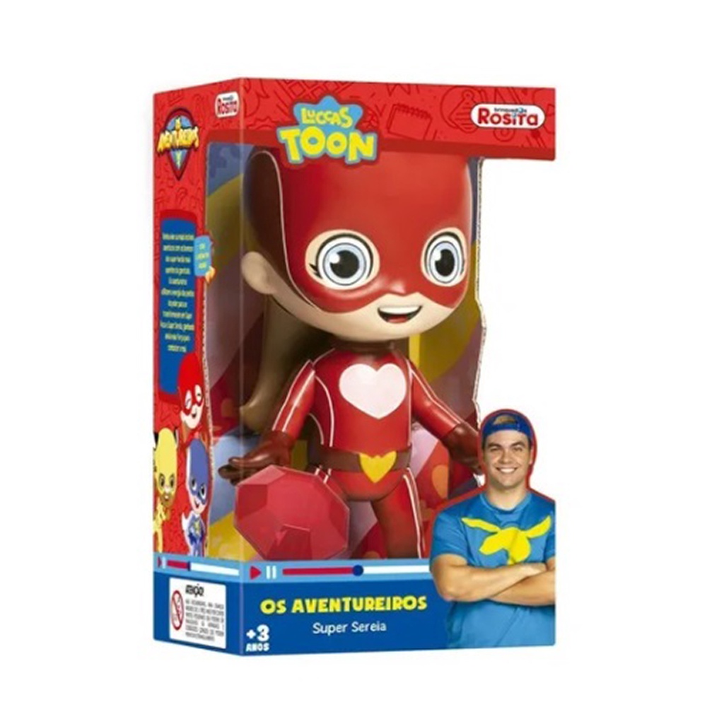 Boneco Luccas Neto - Aventureiro - Super Foca - Novabrink