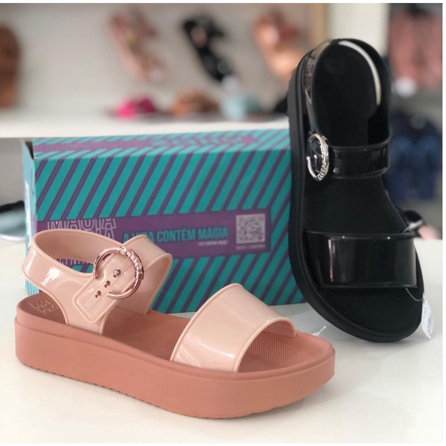 Sandália best sale flatform zaxy