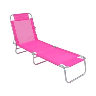 Cadeira Espreguiçadeira Textilene em Alumínio Rosa 414710 BEL em Oferta na Shopee