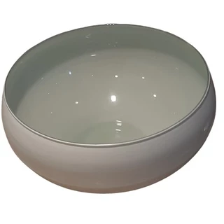 vaso de vidro branco vidro espelhado alta qualidade cachepot centro de mesa bacia de vidro branca