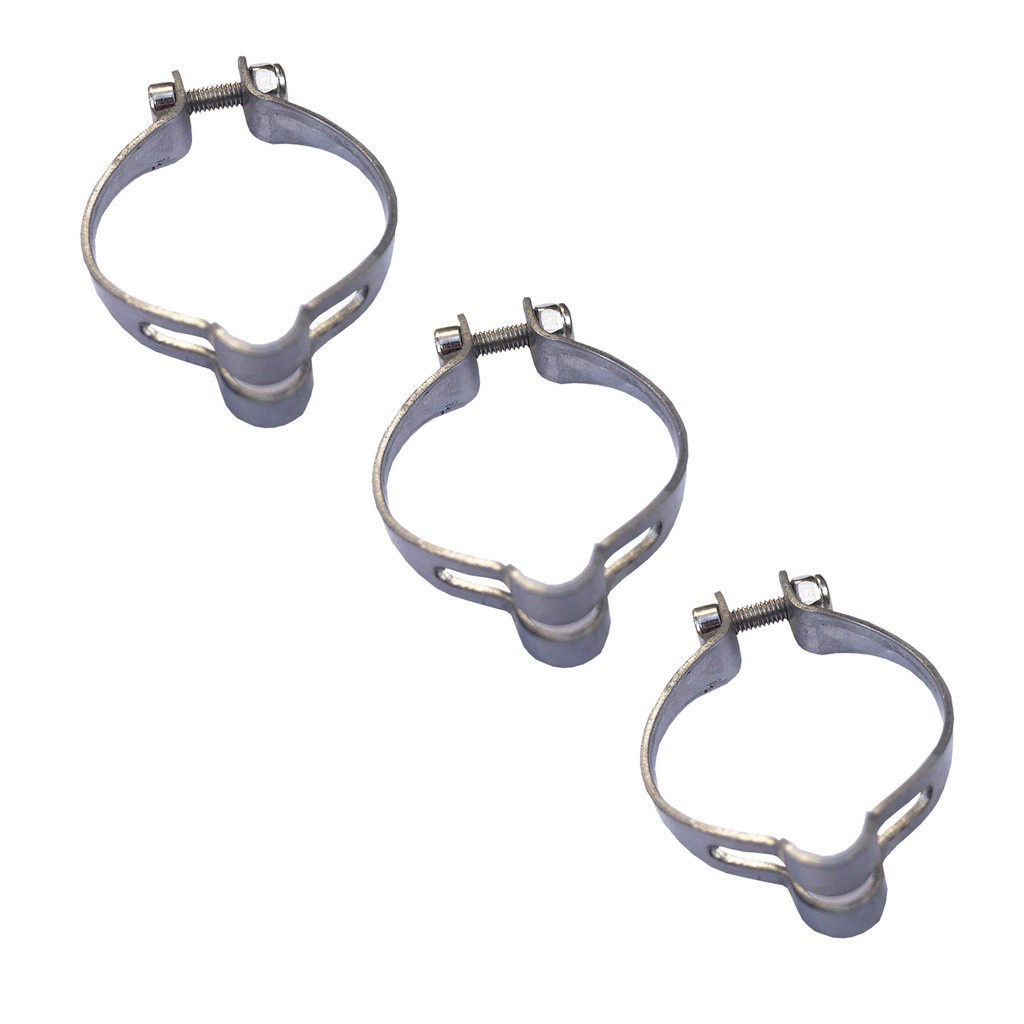 Jogo com 3 Abraçadeiras Guias 25,4mm para Caloi Monark Peugeot