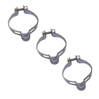 Jogo com 3 Abraçadeiras Guias 25,4mm para Caloi Monark Peugeot