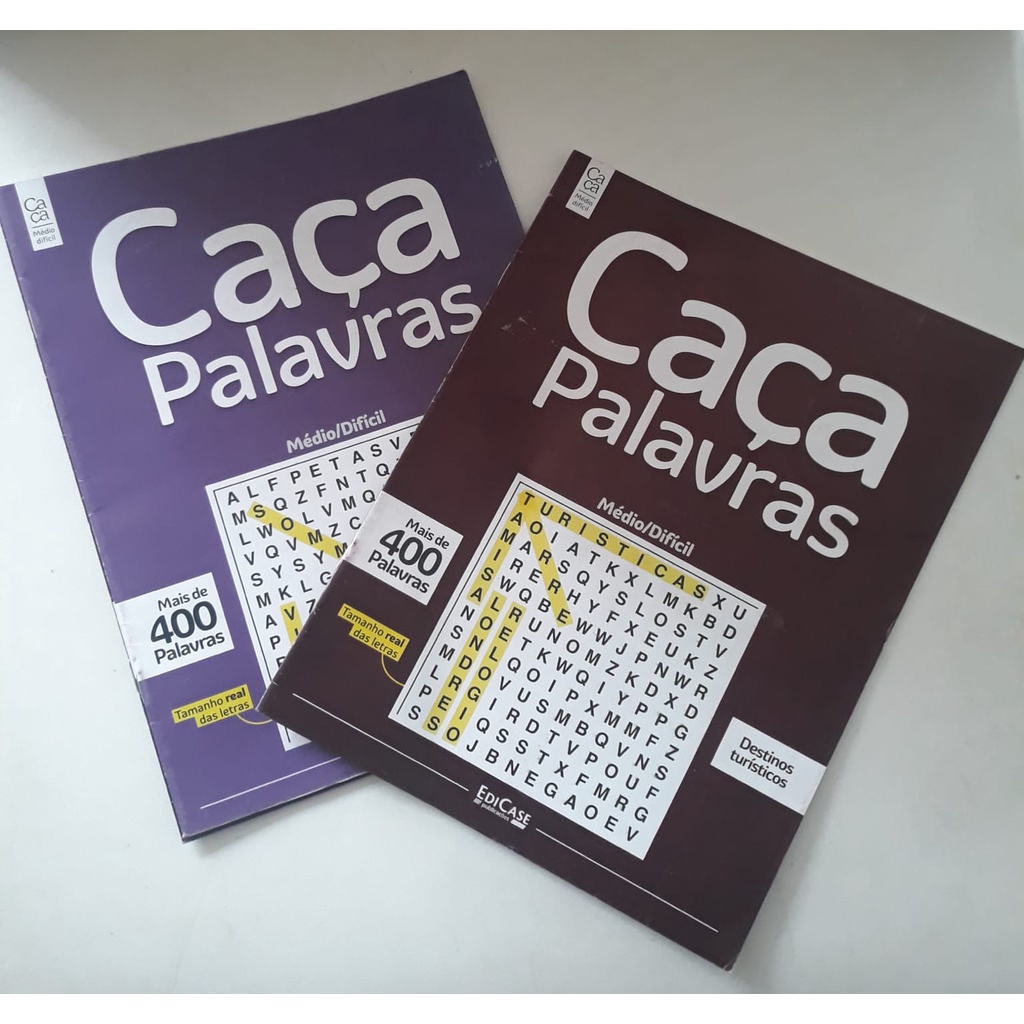Passatempos Coquetel Caça Palavras Jumbo Fácil Kit 2 Volumes