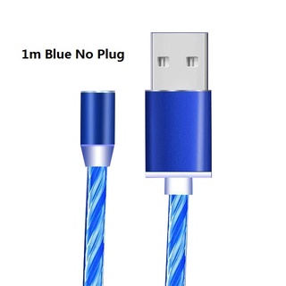 Cabo de carregamento para celular de streamer colorido de sucção magnética  USB para Type-C / USB