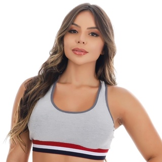 KIT 5 Top Academia Sem Bojo Moda Fitness Preço de Atacado Roupa Feminina Ginástica Crossfit