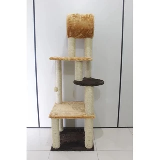 Arranhador Para Gato Castelo Com Tunel Grande