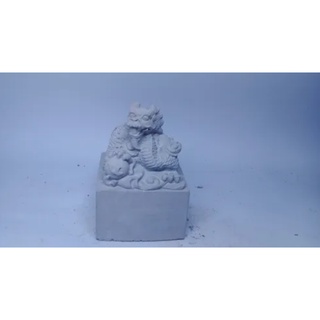 Decoração De Mesa Dragão Chinês Com Base De Cimento MALEOGA*