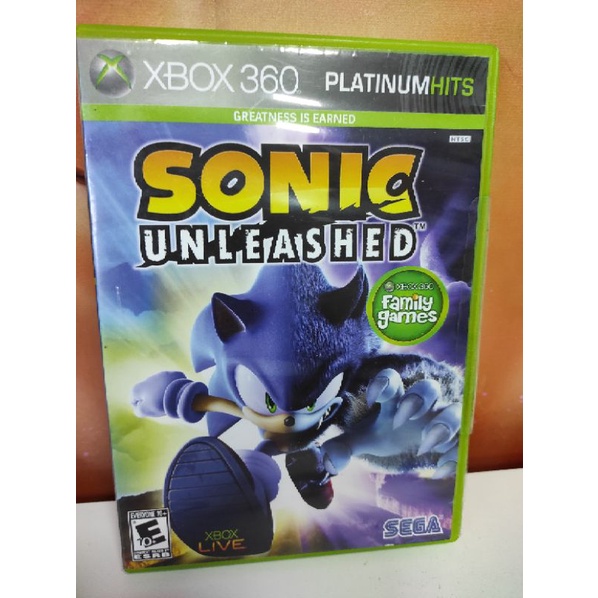 Jogo Game Do Sonic Unleashed Para Xbox 360 Mídia Física