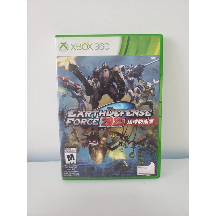 Jogo Xbox 360 Raro Earth Defense Force 2025 Usado Orginal Shopee Brasil