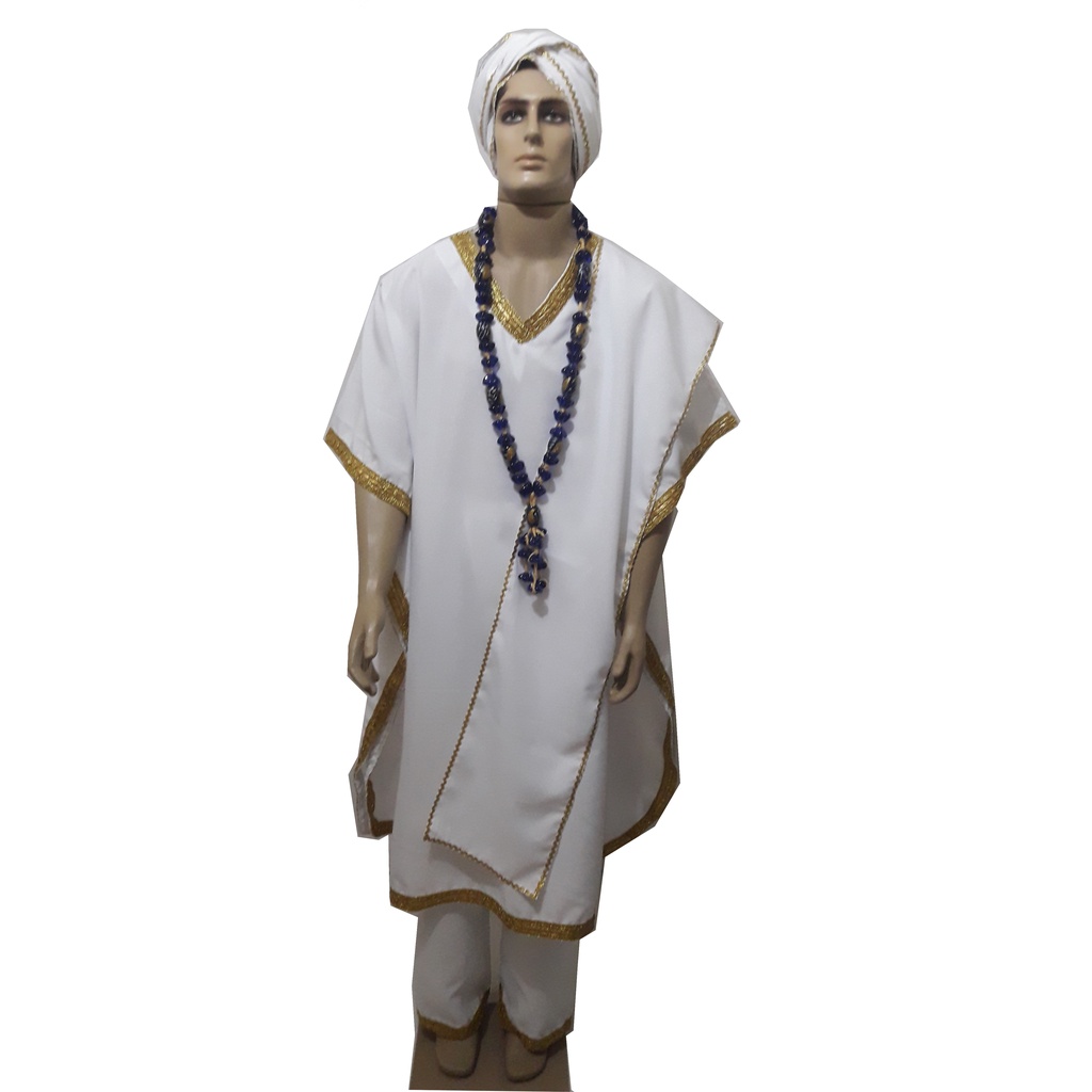 Conjunto Masculino Alaka Roupas De Santo E Orixás Umbanda E Candomblé ...
