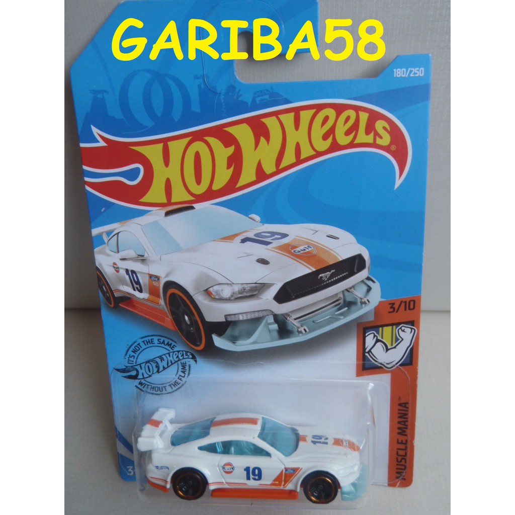 Hot Wheels Custom ´18 Ford Mustang Gt Gulf Wh 2019 Muscle Mania Gariba58