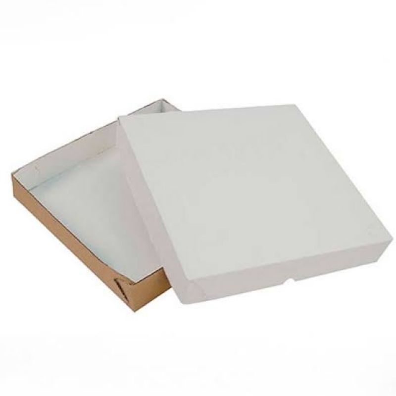 Lot de 5 boites pâtissières carrées blc 20x5cm