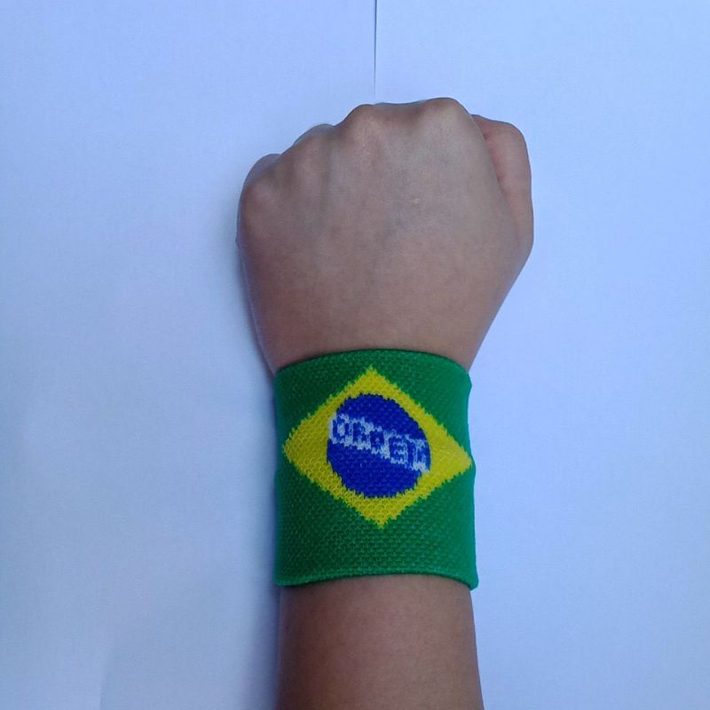 Kit com 12 Munhequera do Brasil