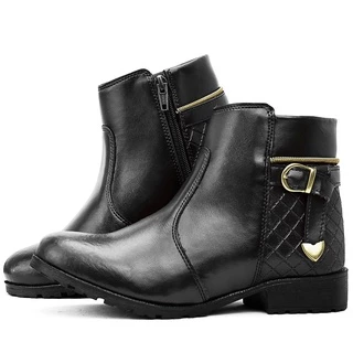 Bota Coturno Casual Feminina Casual Zíper SF Calçados