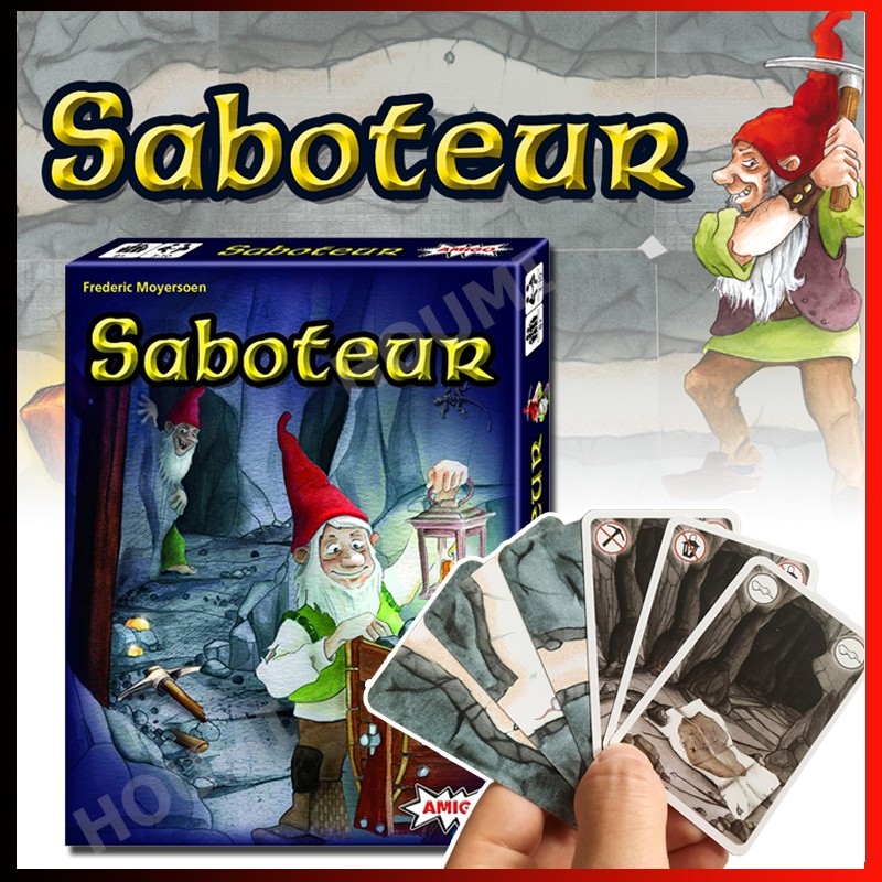 AMIGO Saboteur Card Game Jogo De Cartas Saboteur Versão Em Inglês/Festa Shopee Brasil