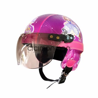 Capacete Infantil Especial Retro Personagem Princesa Sofia O Primeiro