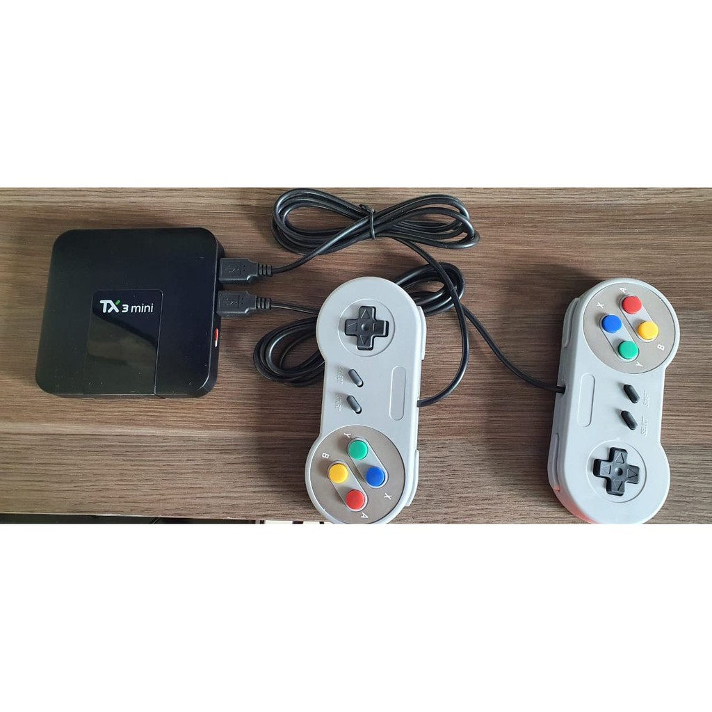 Tx3 Mini Vídeo game retro 64gb 11 mil jogos + dois controles | Shopee ...