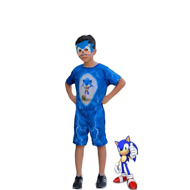 Fantasia de Macacão de Sonic - Sonic the Hedgehog Romper Costume