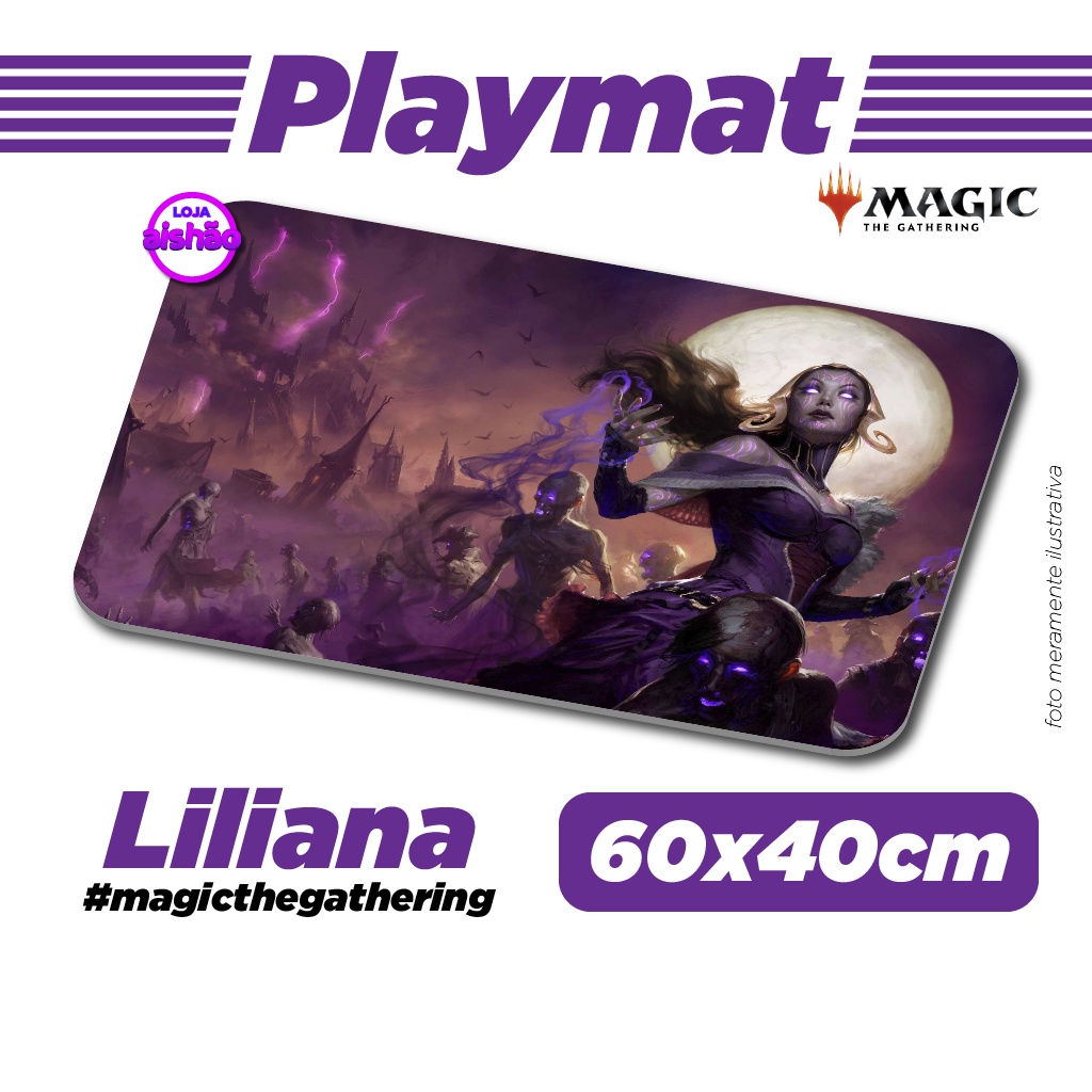 Playmat Liliana - Magic the Gathering - 60x40cm | Shopee Brasil