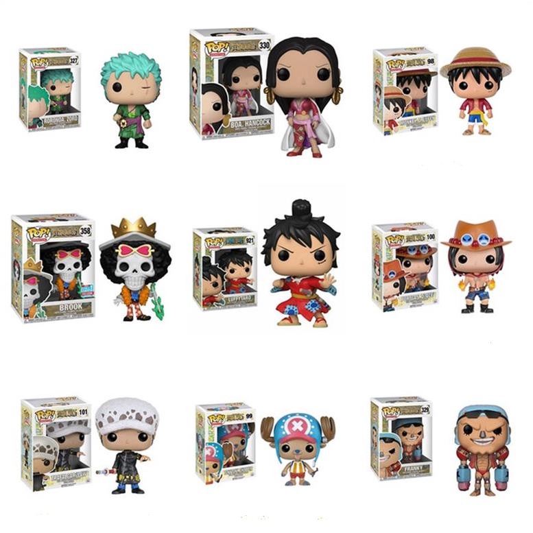 Funko Pop Luffy 98 Gear Four 926 Ace 100 Law 101 1016 Zoro 327 Brook 358  1129 Usopp Shanks Anime one piece Action Figures Toys - AliExpress