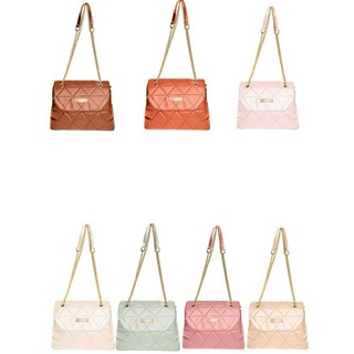 Bolsa tiracolo casual cor sólida corrente ANJGG