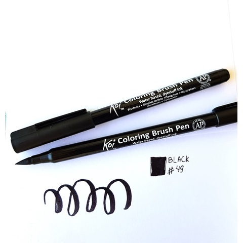 Sakura Koi Coloring Brush Pen - Black