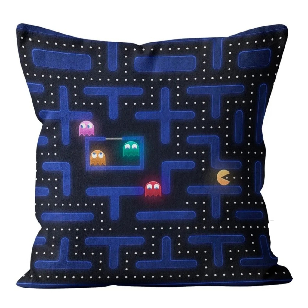 almofada pac man fantasmas 30x30 cm
