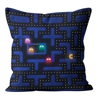 almofada pac man fantasmas 30x30 cm
