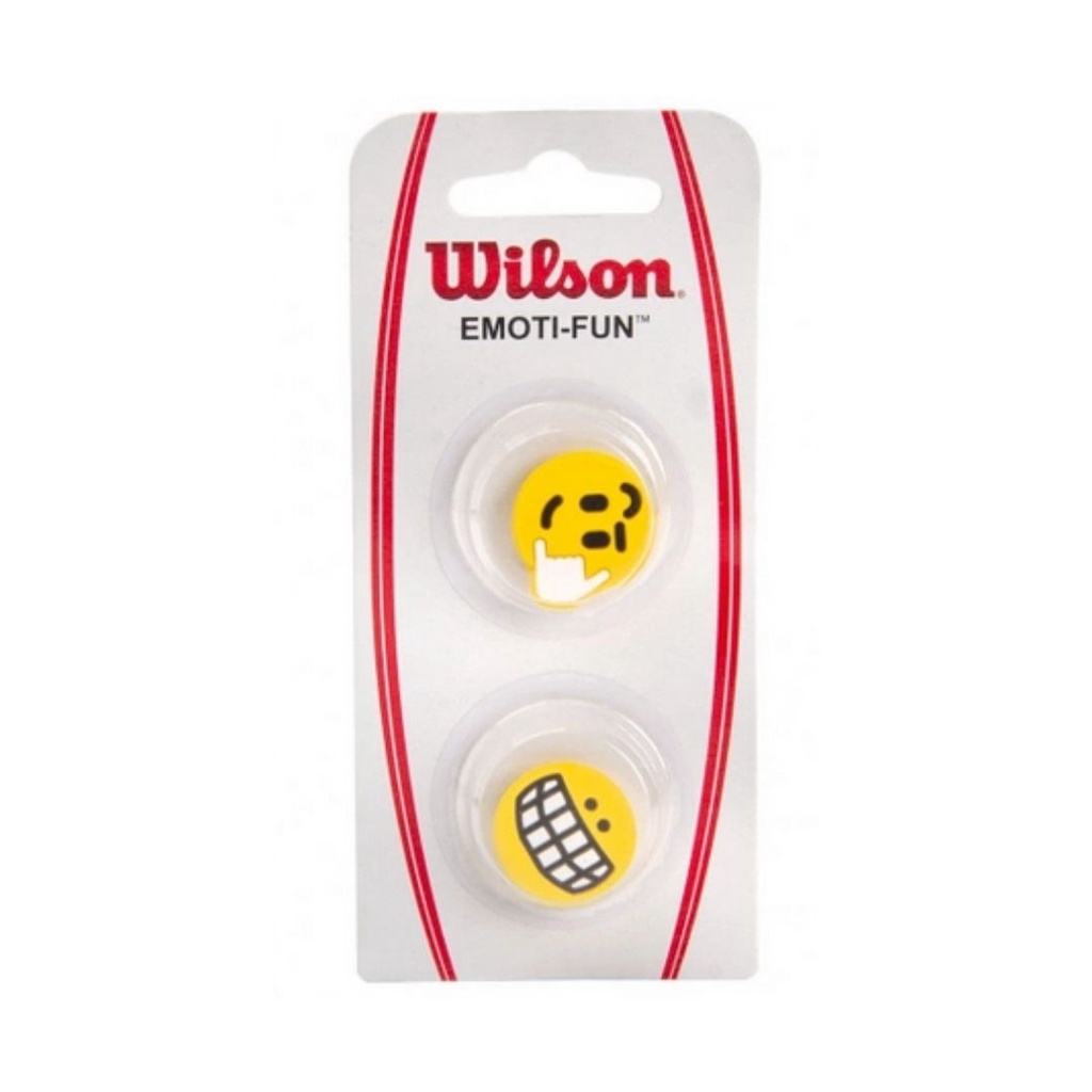 Pack De 50 Amortiguadores Wilson Emoji Para Raqueta - Antivibración, Diseño Divertido