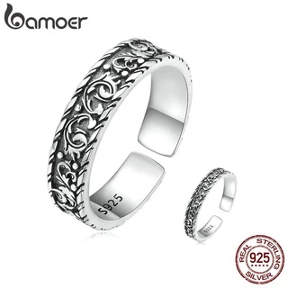 Bamoer Anel Feminino Delicado Vintage De Prata 925
