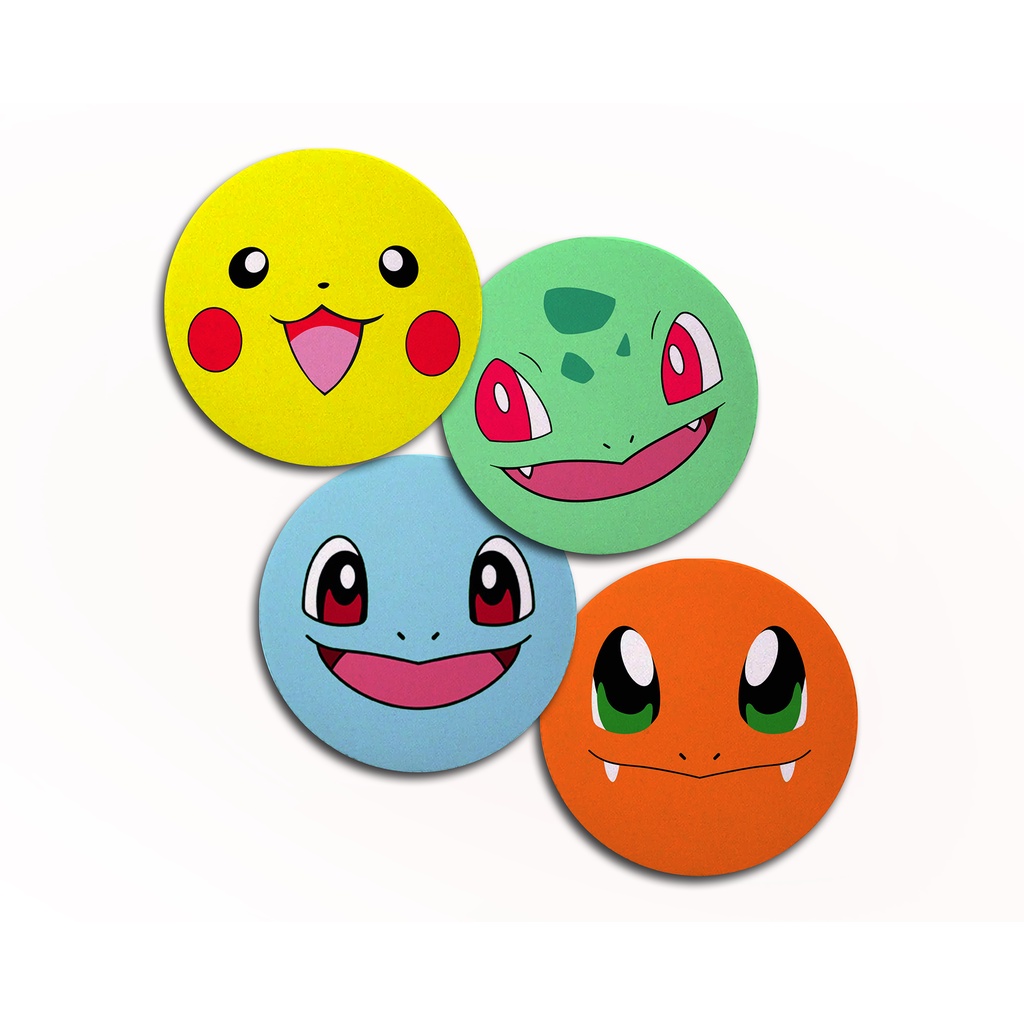 Personagens pokémon mais bases para copos - TenStickers