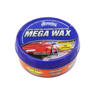 Cera Cristalizadora Mega Wax Pérola 100g C/ Carnaúba para Cristalização
