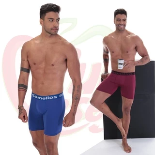 Kit 5 Cuecas Ciclista BK Long Leg Somellos em Microfibra Adulto