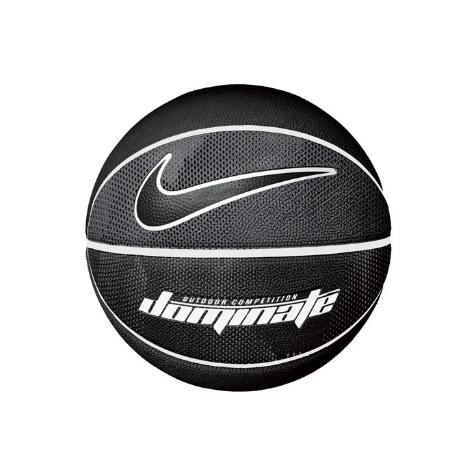 Bola de Basquete Nike Dominate 8P Preta e Branca - Tamanho 7
