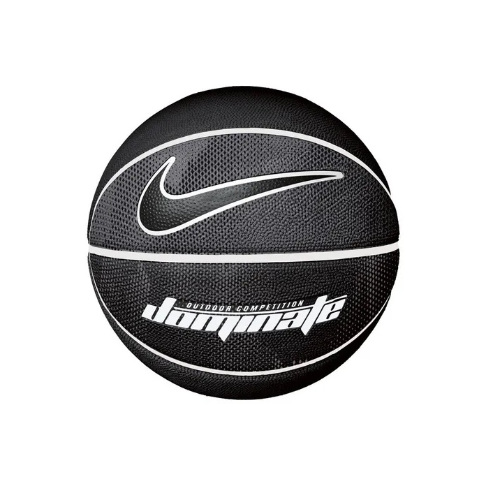 Bola de Basquete Nike Dominate 8P Preta e Vermelha - Tamanho 7