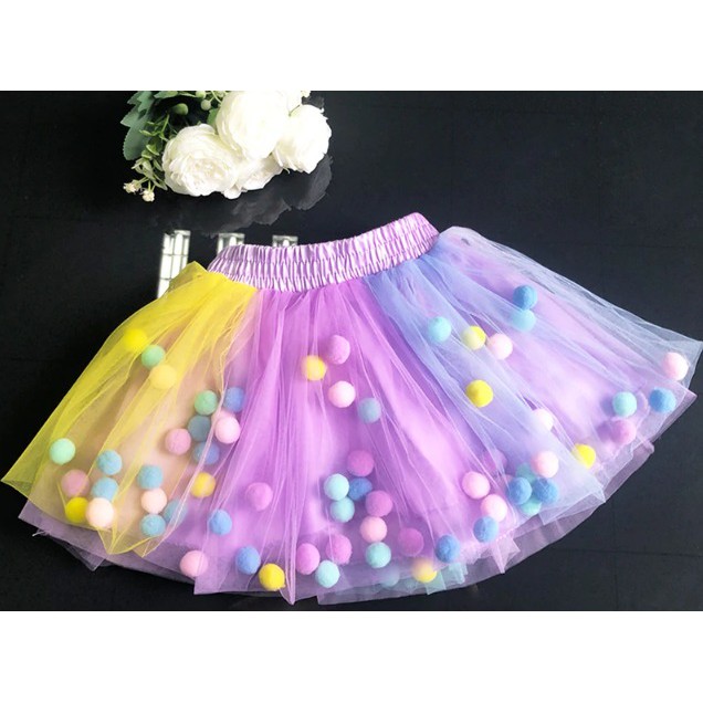 Saia de tule sales lilas infantil