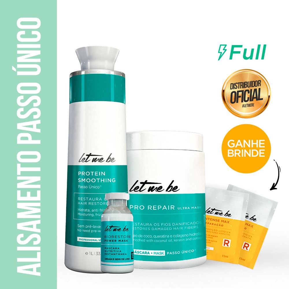 Progressiva Let Me Be Sem Formol 1-litro + Botox Pro Repair 1-kg ...