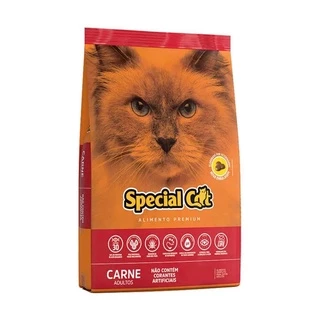 Ração Premium Special Cat para Gatos Adultos Carne 20KG