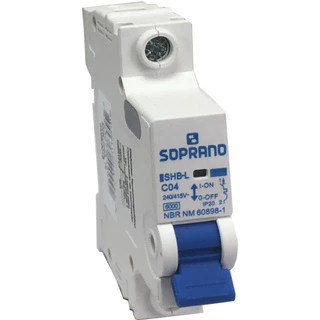 Disjuntor Unipolar norma din 4A Soprano SHB1 L