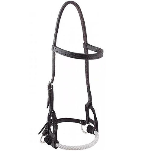 Cabeçada de Doma side pull hackmore professora para cavalo