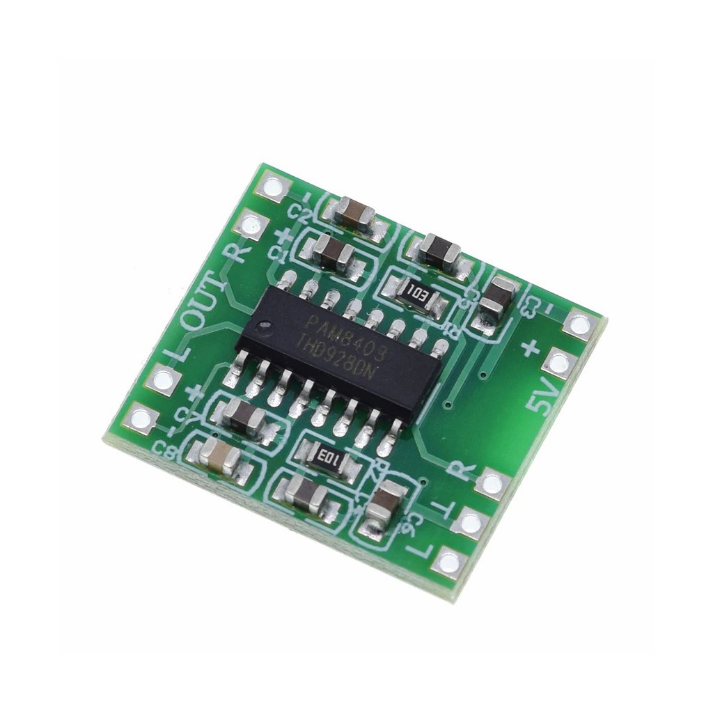 Módulo Amplificador Som Estéreo 2ch 3w+3w Pam8403 - Arduino | Shopee Brasil