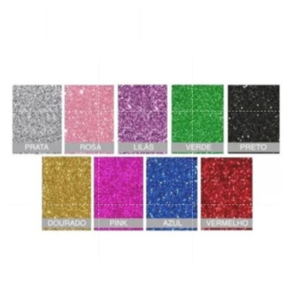 Glitter Purpurina Pó Brilho - Decoração - Várias Cores - 500g Real ...