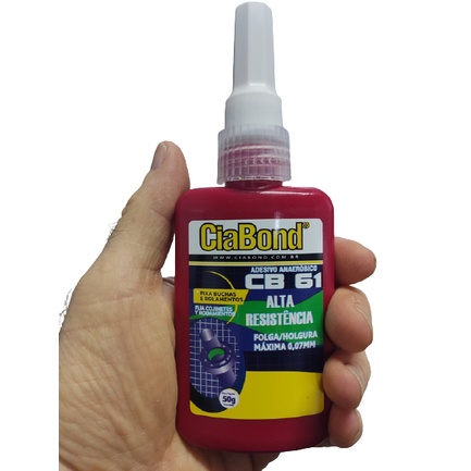 Cola Bucha Trava Rolamento Eixo Pino Engrenagem Rolamentos CB 61 Verde Ciabond 50g