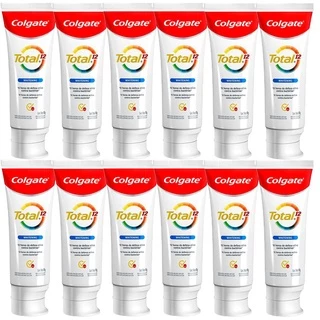 Kit Creme Dental Colgate Total 12 Whitening 90g com 12 unidades em Oferta na Shopee
