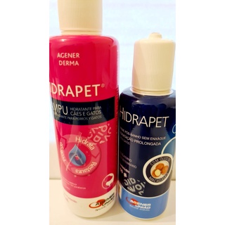 Combo Shampoo Hidrapet Xampu 200ml + Hidrapet pós banho 100ml AGENER UNIÃO ORIGINAL