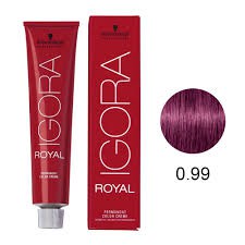 Coloração Igora Royal - 0.99 Tom Mistura Violeta