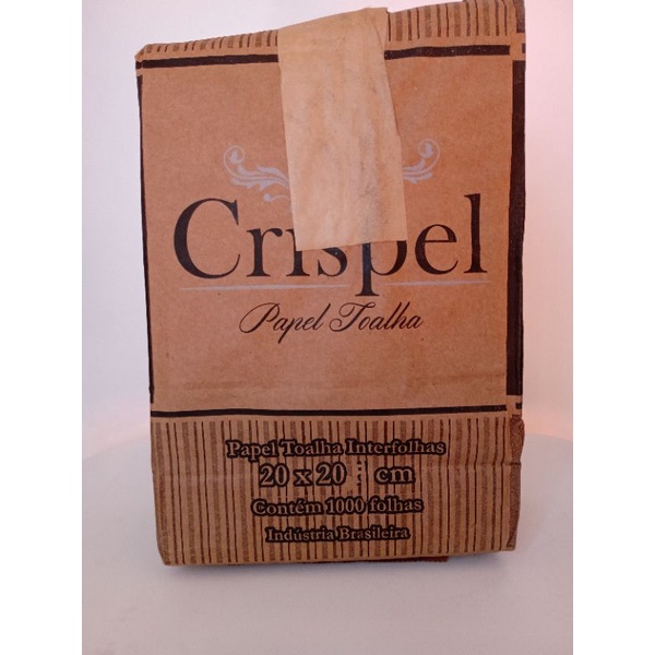 Papel Toalha Interfolhas Creme com 1000 20,5x20cm Crispel | Shopee Brasil