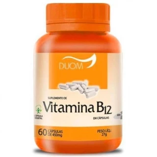 Vitamina B12 Cobalamina Consumir 1 Cápsula Ao Dia C/ 60 Cáps Original Duom