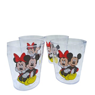 Kit 4 Copos Acrílico Minnie Mickey