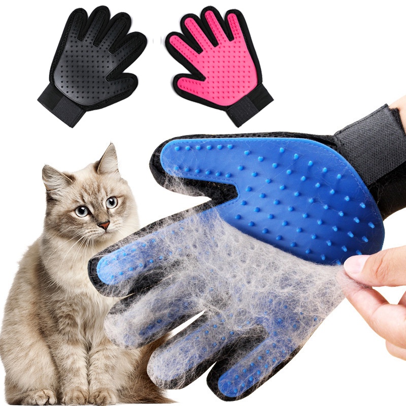 Luva Pet Escova Remove Tira Pelos Cachorro Gato | Shopee Brasil